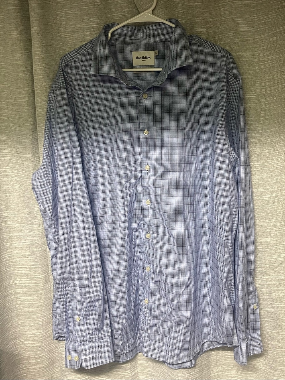 Goodfellow & Co Light Blue Check Dress Shirt